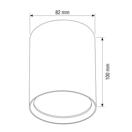 BRILAGI - Bodové svietidlo SMOOTH LONG 1xGX53/15W/230V 100x82 mm biela
