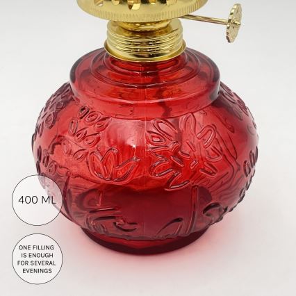 Brilagi - červená petrolejová lampa MERLIN