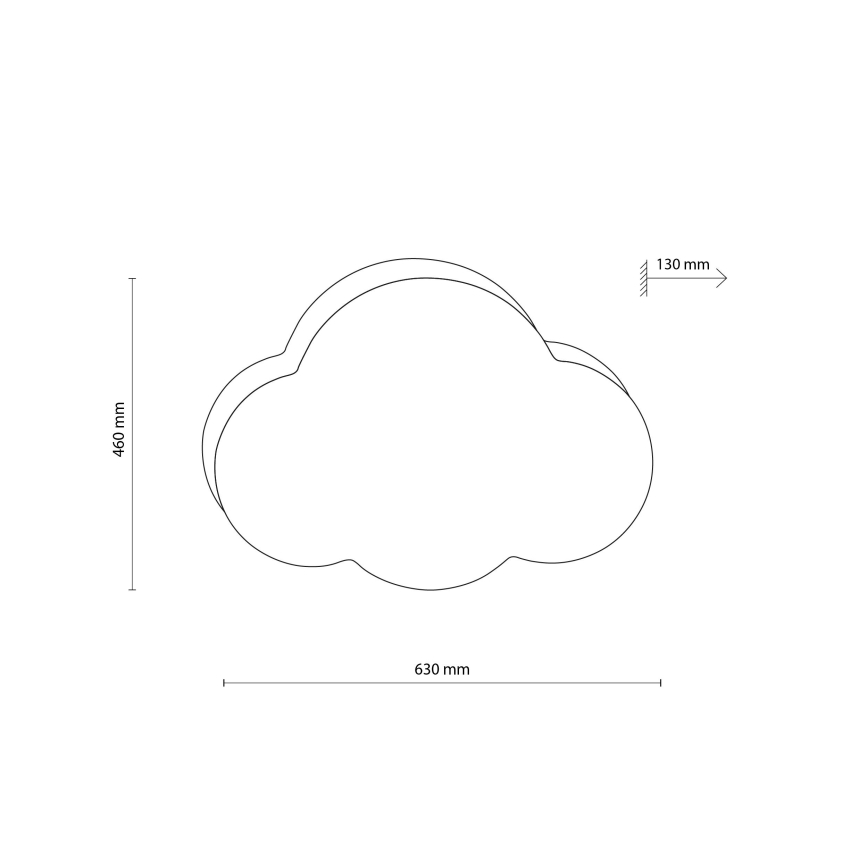 Brilagi - Detské stropné svietidlo NIMBUS 4xE27/15W/230V biela