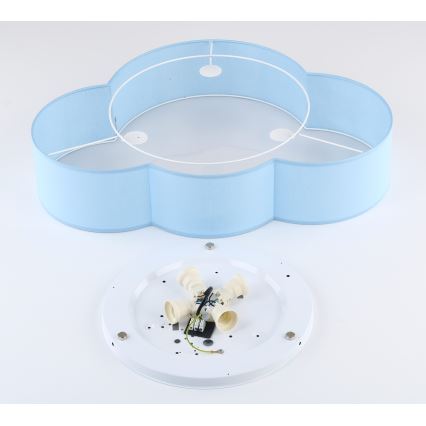 Brilagi - Detské stropné svietidlo NIMBUS 4xE27/15W/230V modré
