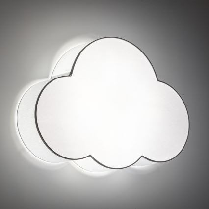 Brilagi - Detské stropné svietidlo NIMBUS 4xE27/15W/230V sivé