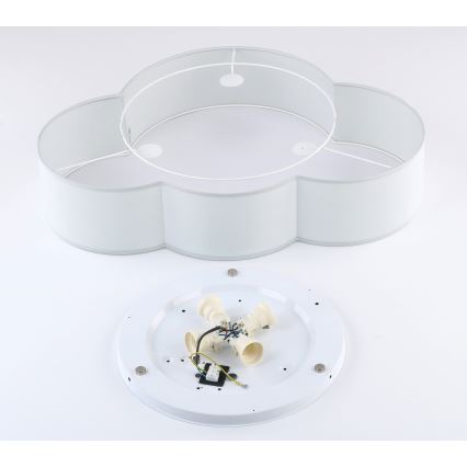 Brilagi - Detské stropné svietidlo NIMBUS 4xE27/15W/230V sivé