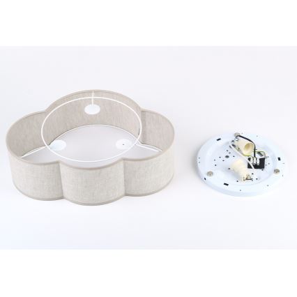 Brilagi - Detské stropné svietidlo NIMBUS LINEN 2xE27/15W/230V béžové