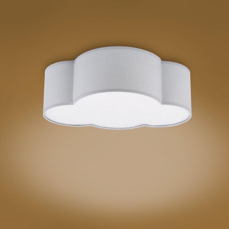 Brilagi - Detské stropné svietidlo NIMBUS MINI 2xE27/15W/230V sivá