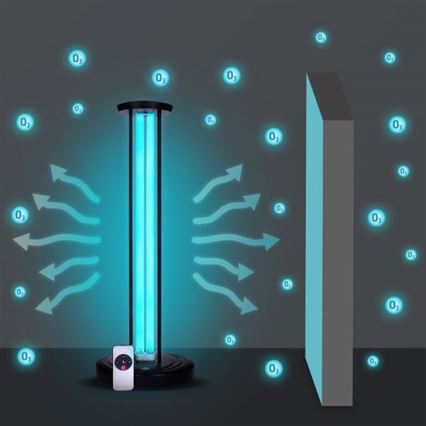 Brilagi - Dezinfekčná germicídna lampa UVC/100W/230V + diaľkové ovládanie
