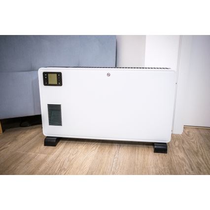 Brilagi - Elektrický priamovykurovač/konvektor 1000/1300/2300W LCD/časovač/TURBO/termostat biela + DO