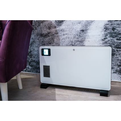 Brilagi - Elektrický priamovykurovač/konvektor 1000/1300/2300W LCD/časovač/TURBO/termostat biela + DO