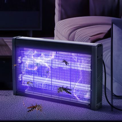 Brilagi - Elektrický lapač hmyzu 2xUV/18W/230V 100 m2