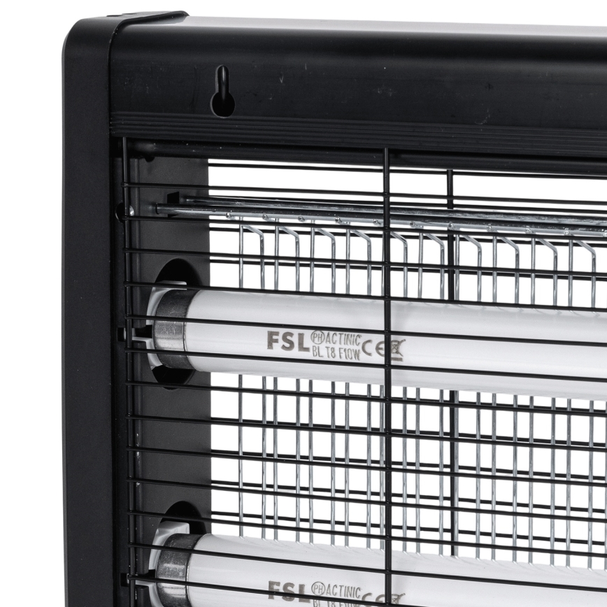 Brilagi - Elektrický lapač hmyzu 2xUV/18W/230V, do 100 m², čierny