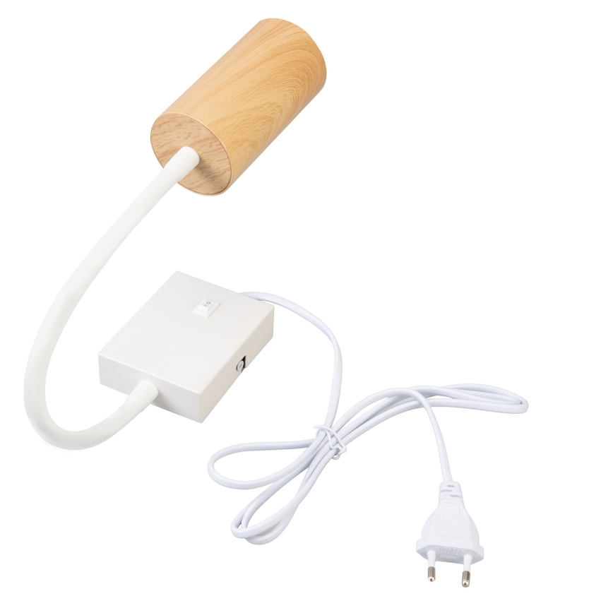 Brilagi - Flexibilná nástenná lampa SELE 1xGU10/30W/230V biela/dekor duba