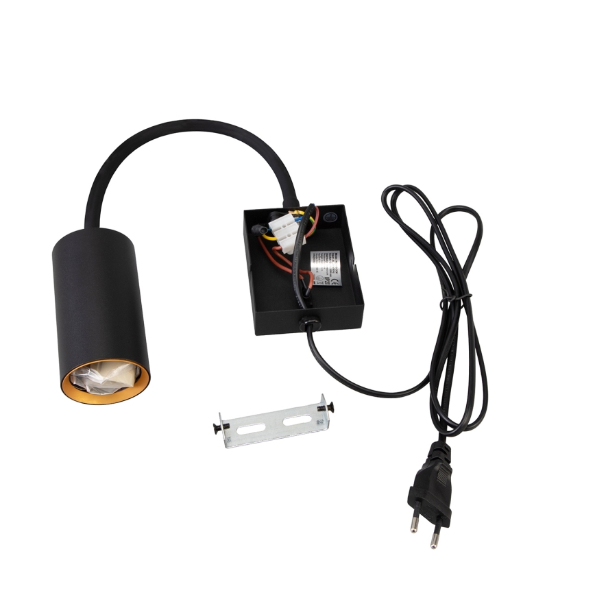 Brilagi - Flexibilná nástenná lampa SELE 1xGU10/30W/230V čierna/zlatá