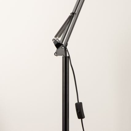 BRILAGI - Flexibilná stojacia lampa TASKER 1xE27/60W/230V 157 cm čierna