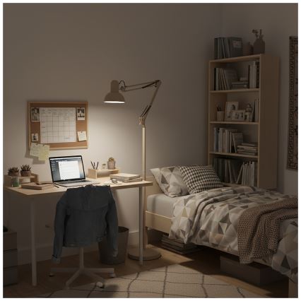 Brilagi - Flexibilná stojacia lampa TASKER 1xE27/60W/230V 184 cm béžová
