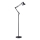 Brilagi - Flexibilná stojacia lampa TASKER 1xE27/60W/230V 184 cm čierna