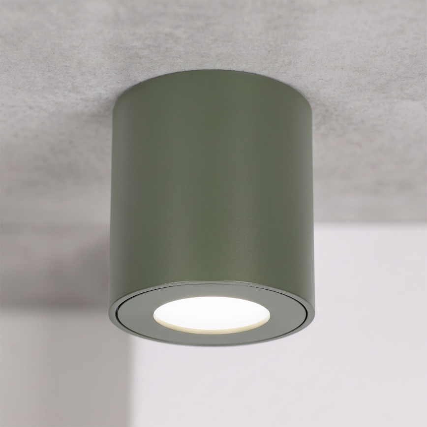 BRILAGI - Kúpeľňové bodové svietidlo MIA 1xGU10/30W/230V 60x82 mm 84x80 mm tmavozelená IP54