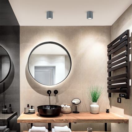 Brilagi - Kúpeľňové bodové svietidlo MIA 1xGU10/30W/230V 84x80 mm antracit IP54