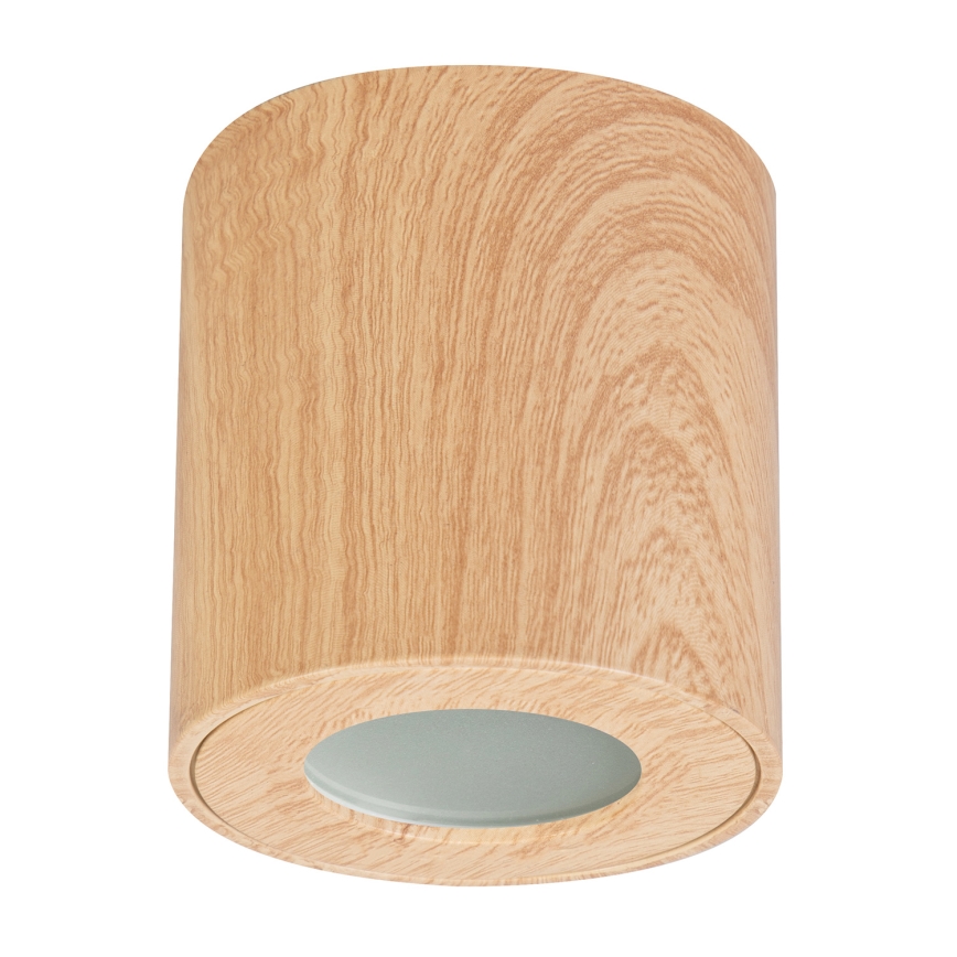 Brilagi - Kúpeľňové bodové svietidlo MIA 1xGU10/30W/230V 84x80 mm dekor duba IP44