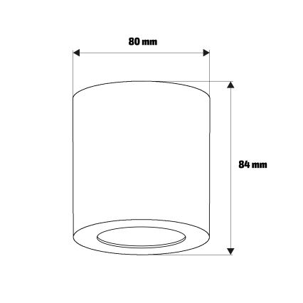 Brilagi - Kúpeľňové bodové svietidlo MIA 1xGU10/30W/230V 84x80 mm zlatá IP54