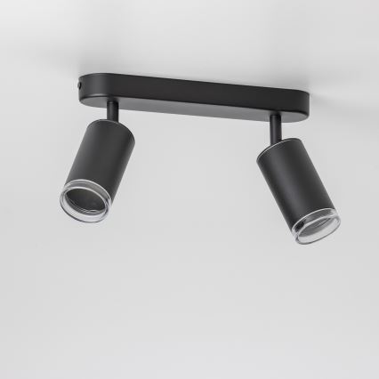 Brilagi - Kúpeľňové bodové svietidlo SELE 2xGU10/30W/230V IP44 čierna