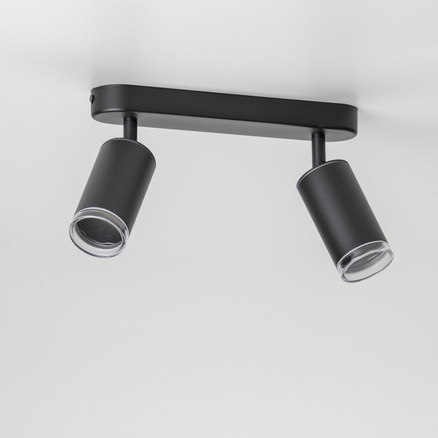 Brilagi - Kúpeľňové bodové svietidlo SELE 2xGU10/30W/230V IP44 čierna