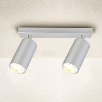 Brilagi - Kúpeľňové bodové svietidlo SELE 2xGU10/30W/230V IP44 strieborná