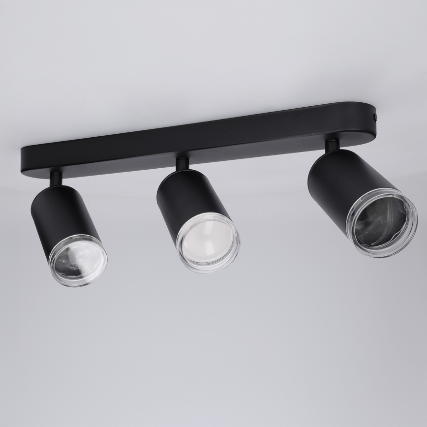 BRILAGI - Kúpeľňové bodové svietidlo SELE 3xGU10/30W/230V IP44 čierna