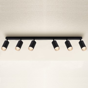 Brilagi - Kúpeľňové bodové svietidlo SELE 6xGU10/30W/230V IP44 čierna