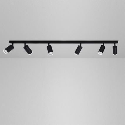 Brilagi - Kúpeľňové bodové svietidlo SELE 6xGU10/30W/230V IP44 čierna