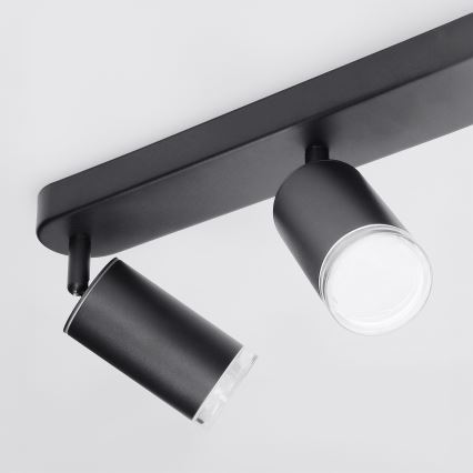 Brilagi - Kúpeľňové bodové svietidlo SELE 6xGU10/30W/230V IP44 čierna