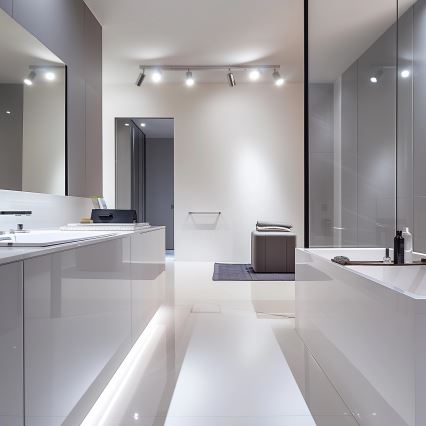 Brilagi - Kúpeľňové bodové svietidlo SELE 6xGU10/30W/230V IP44 lesklý chróm