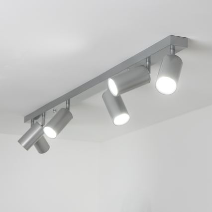 Brilagi - Kúpeľňové bodové svietidlo SELE 6xGU10/30W/230V IP44 strieborná