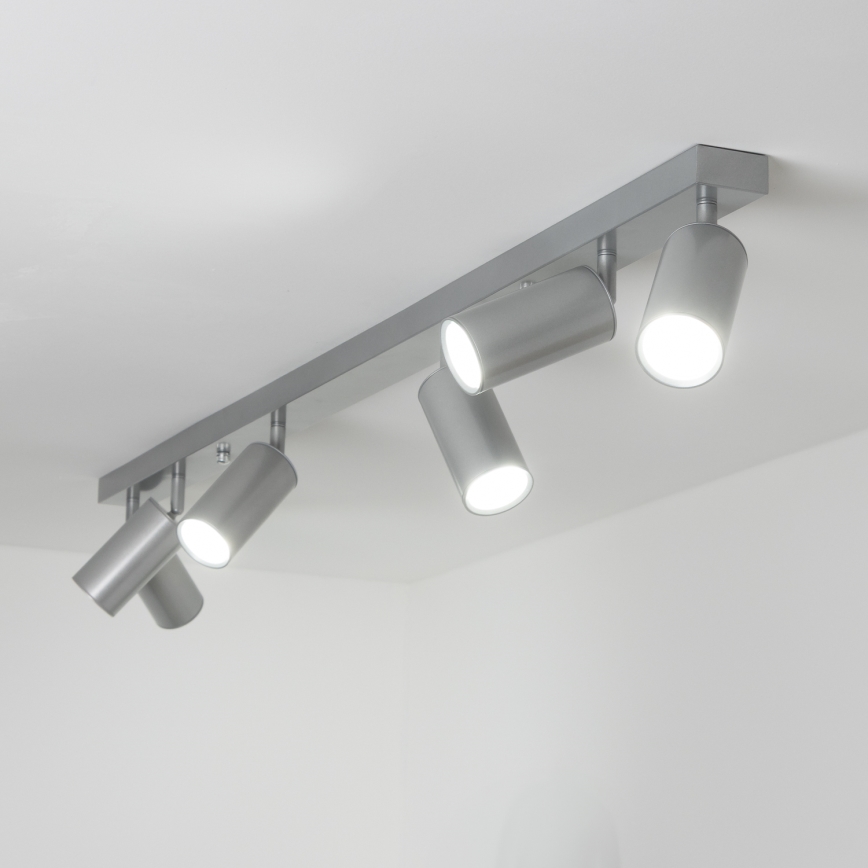 Brilagi - Kúpeľňové bodové svietidlo SELE 6xGU10/30W/230V IP44 strieborná