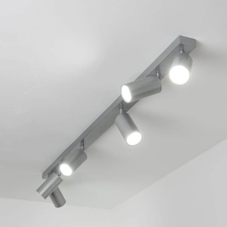 Brilagi - Kúpeľňové bodové svietidlo SELE 6xGU10/30W/230V IP44 strieborná