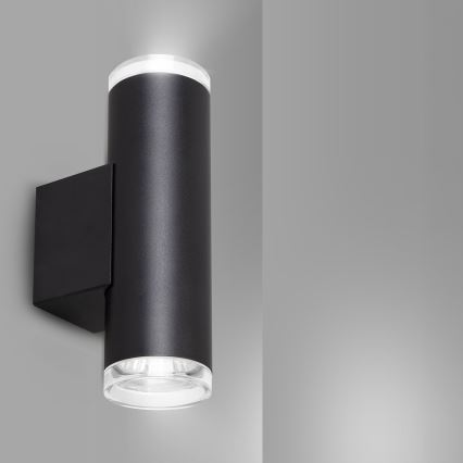 Brilagi - Kúpeľňové nástenné bodové svietidlo SELE AQUA 2xGU10/30W/230V IP44 čierna