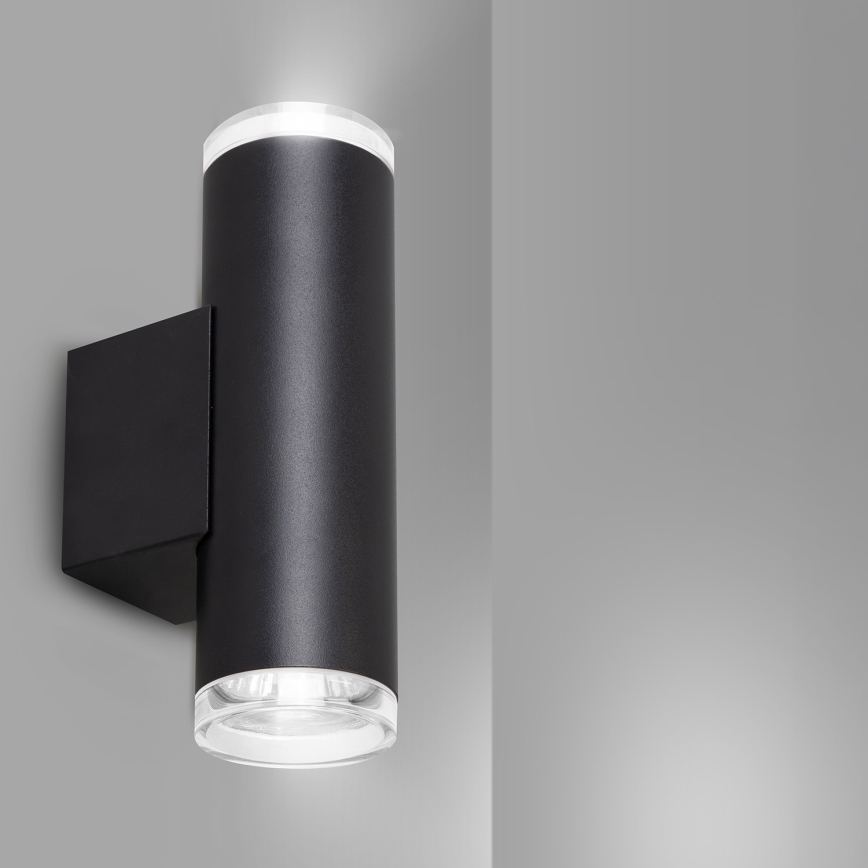 Brilagi - Kúpeľňové nástenné bodové svietidlo SELE AQUA 2xGU10/30W/230V IP44 čierna