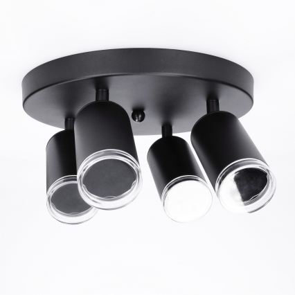 Brilagi - Kúpeľňové bodové svietidlo SELE AQUA 4xGU10/30W/230V IP44 čierna