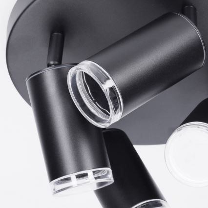 Brilagi - Kúpeľňové bodové svietidlo SELE AQUA 4xGU10/30W/230V IP44 čierna