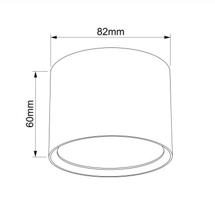BRILAGI - Kúpeľňové bodové svietidlo SMOOTH 1xGX53/15W/230V 60x82 mm biela IP54