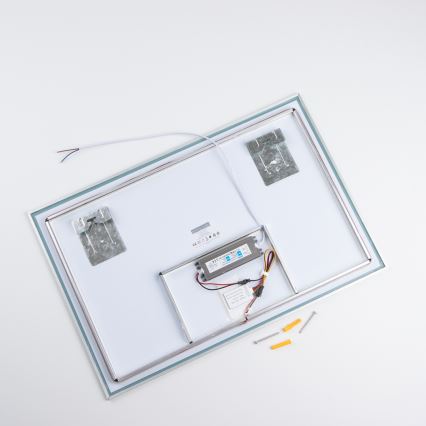 Brilagi - LED kúpeľňové zrkadlo DESIO LED/20W/230V 40x60 cm strieborné IP44 CRI 90 stmievateľné + CCT