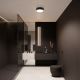 Brilagi - Kúpeľňové stropné svietidlo CLARE 3xE27/24W/230V pr. 40 cm čierna IP54
