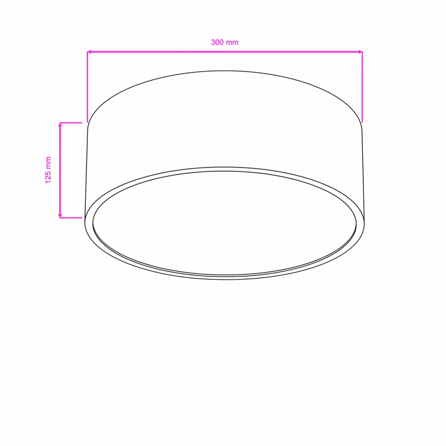 BRILAGI - Kúpeľňové stropné svietidlo POOL 2xE27/15W/230V pr. 30 cm IP54 biela