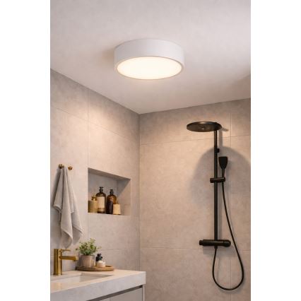 Brilagi - Kúpeľňové stropné svietidlo POOL 4xE27/15W/230V pr. 50 cm IP54 biela