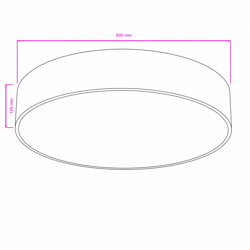 Brilagi - Kúpeľňové stropné svietidlo POOL 5xE27/15W/230V priemer 60 cm IP54 čierna
