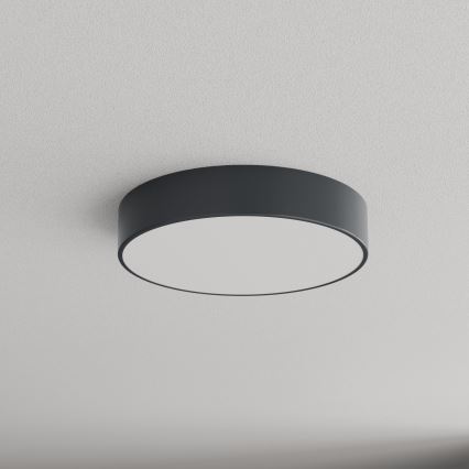 BRILAGI - Kúpeľňové stropné svietidlo so senzorom pohybu a súmraku CLARE 3xE27/24W/230V pr. 40 cm antracit IP54