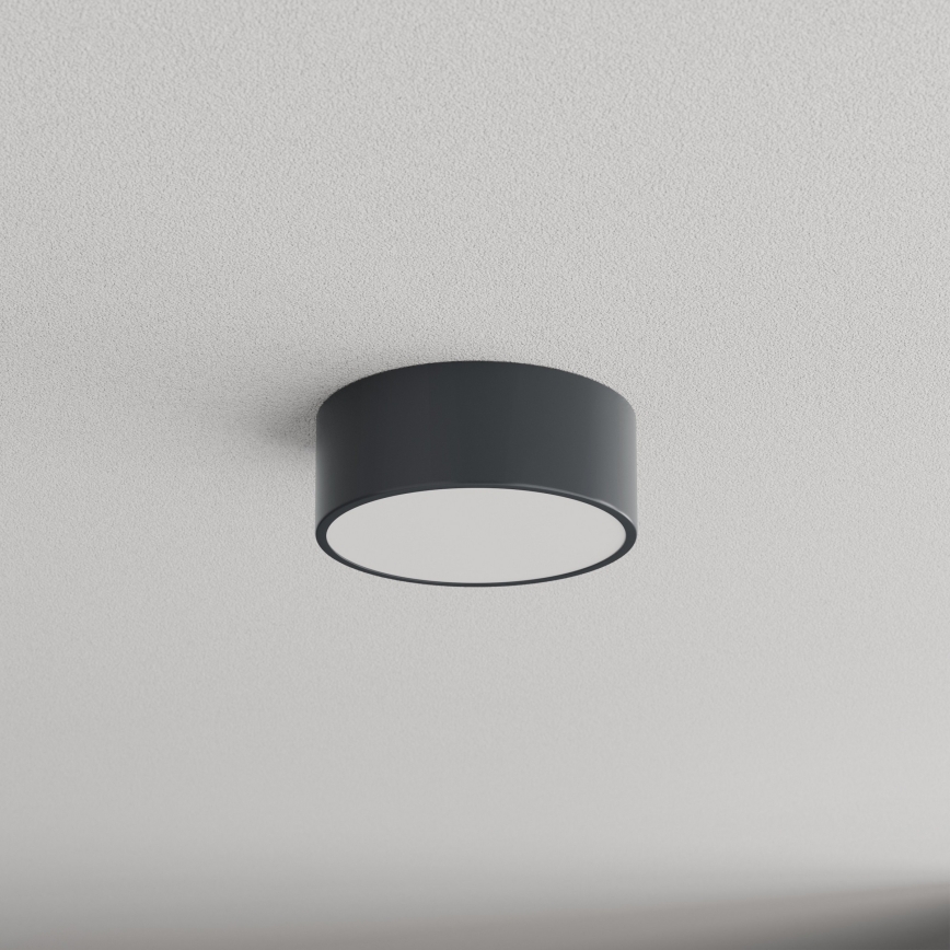 BRILAGI - Kúpeľňové stropné svietidlo CLARE so snímačom pohybu aj súmraku, 1×E27/24W/230V, Ø 20 cm, antracit, IP54