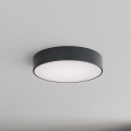 Brilagi - Kúpeľňové stropné svietidlo so senzorom pohybu a súmraku CLARE 3xE27/24W/230V pr. 40 cm antracit IP54
