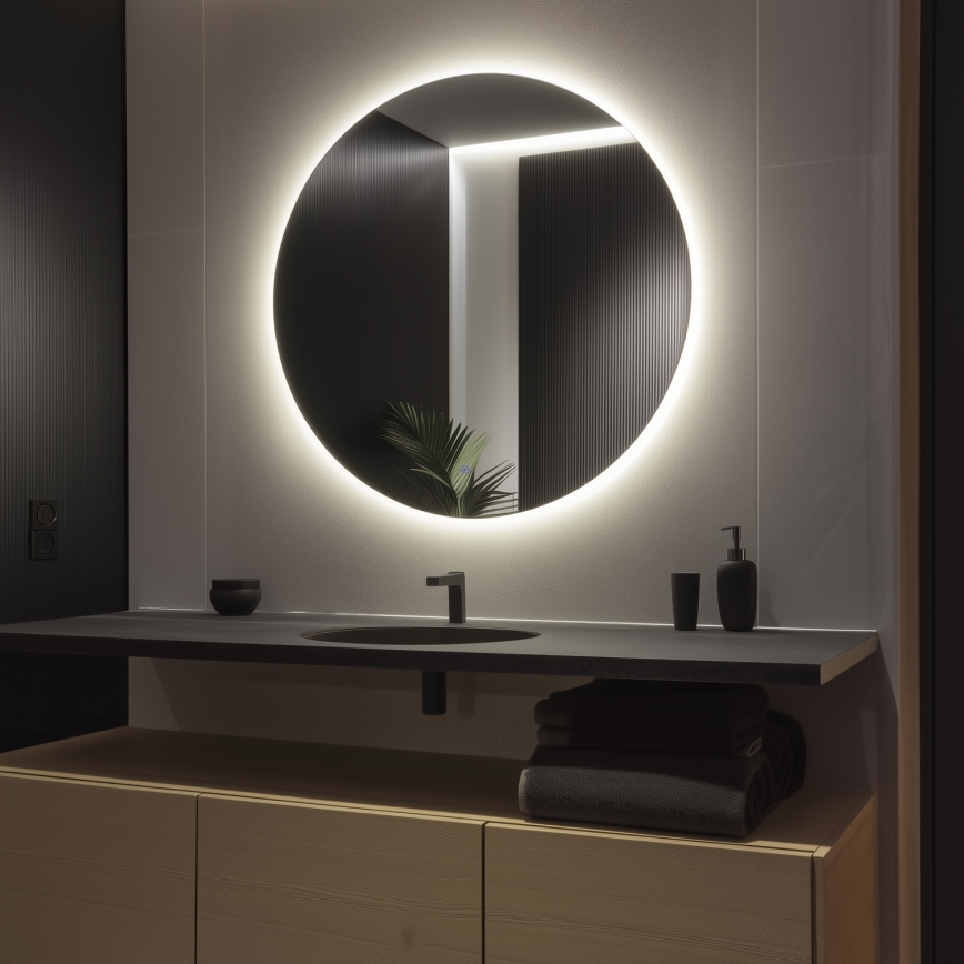 Brilagi - LED kúpeľňové zrkadlo LUNA LED/32W/230V pr. 100 cm IP44 CRI 90 stmievateľné +CCT