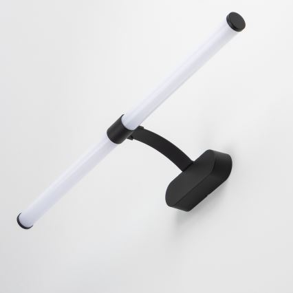 Brilagi - LED kúpeľňové osvetlenie zrkadla 2v1 TUBEO LED/8W/230V 60 cm IP44 čierna