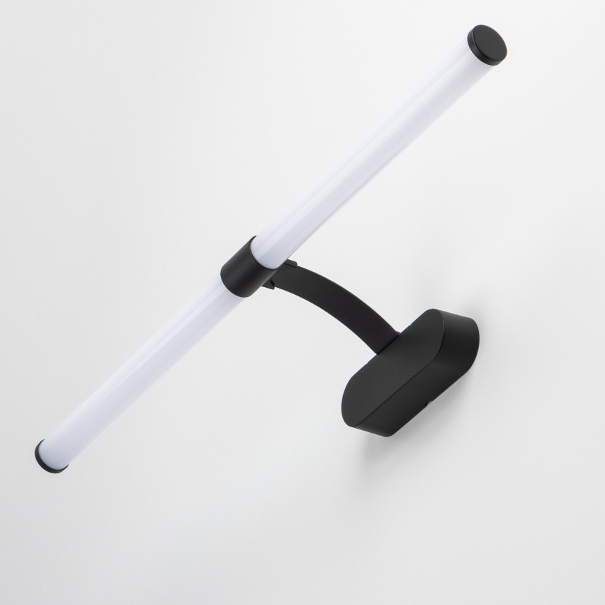 Brilagi - LED kúpeľňové osvetlenie zrkadla 2v1 TUBEO LED/8W/230V 60 cm IP44 čierna