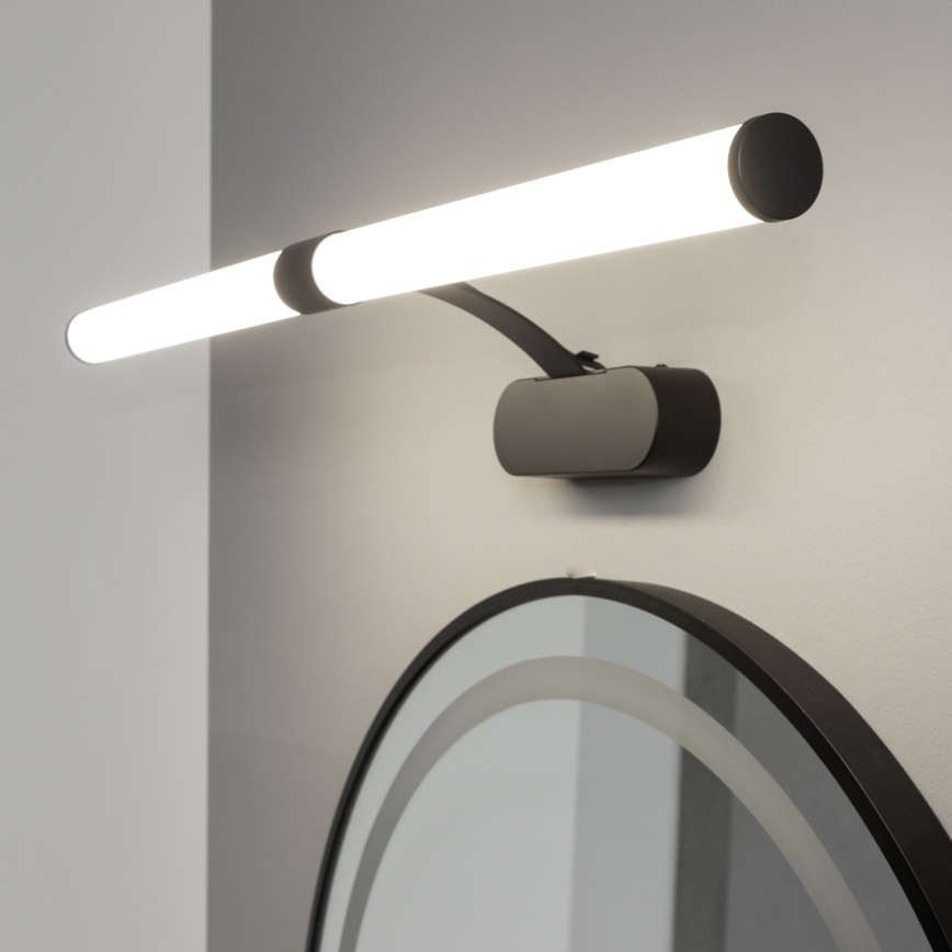 Brilagi - LED kúpeľňové osvetlenie zrkadla 2v1 TUBEO LED/8W/230V 60 cm IP44 čierna